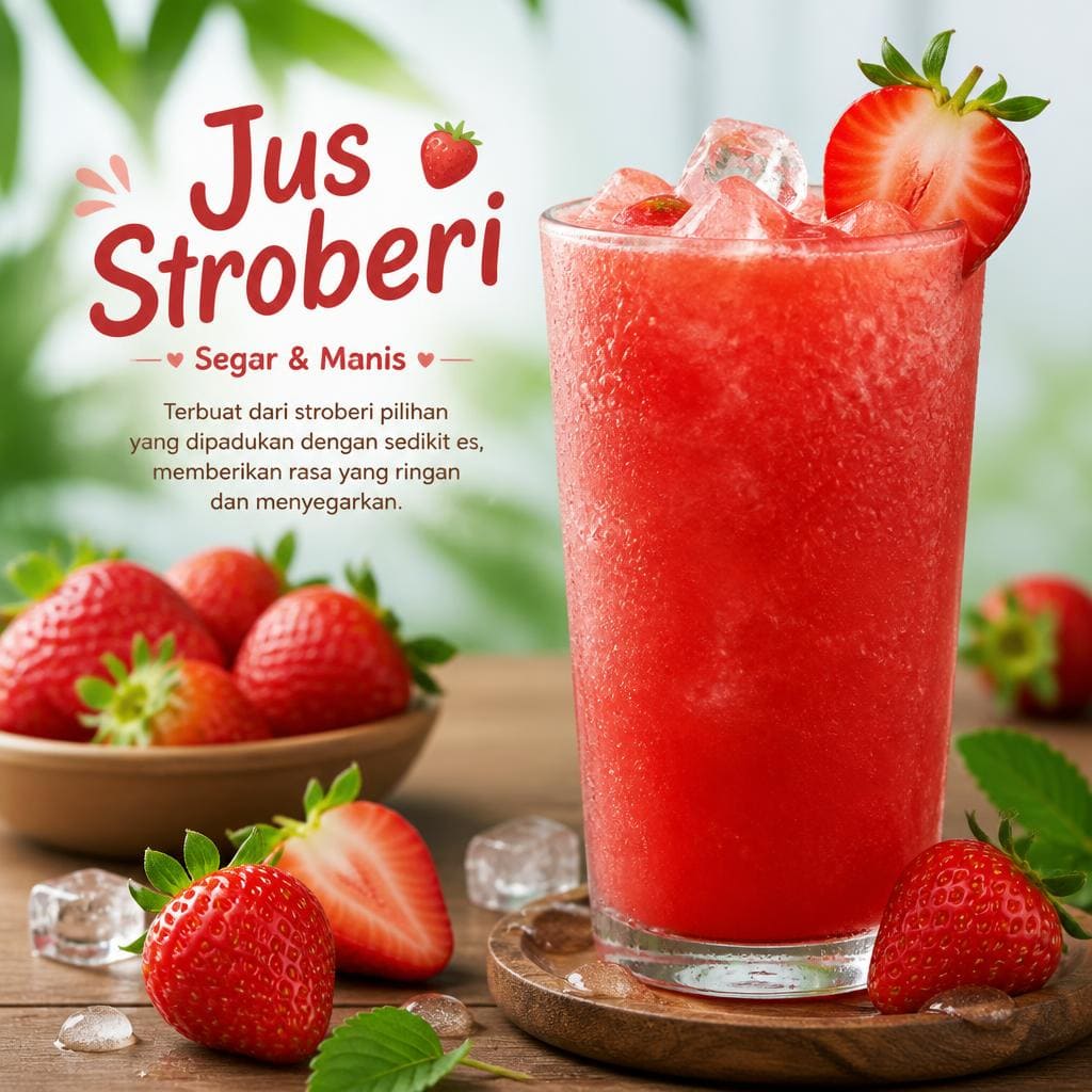 Jus Stroberi di RM Bumi Aki